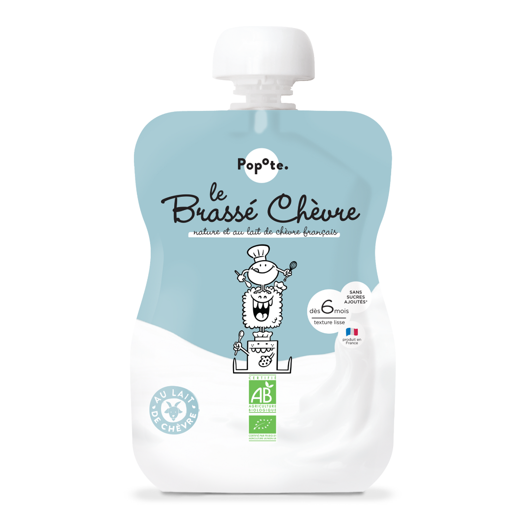 Popote - Gourde Brassé Chèvre Nature 100 g