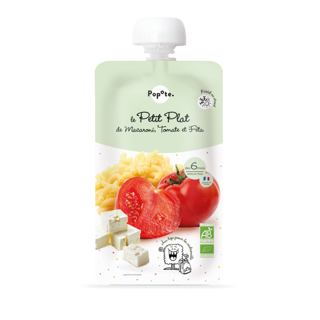 Popote - Les Petits Plats - Macaroni Tomate Feta BIO 180g