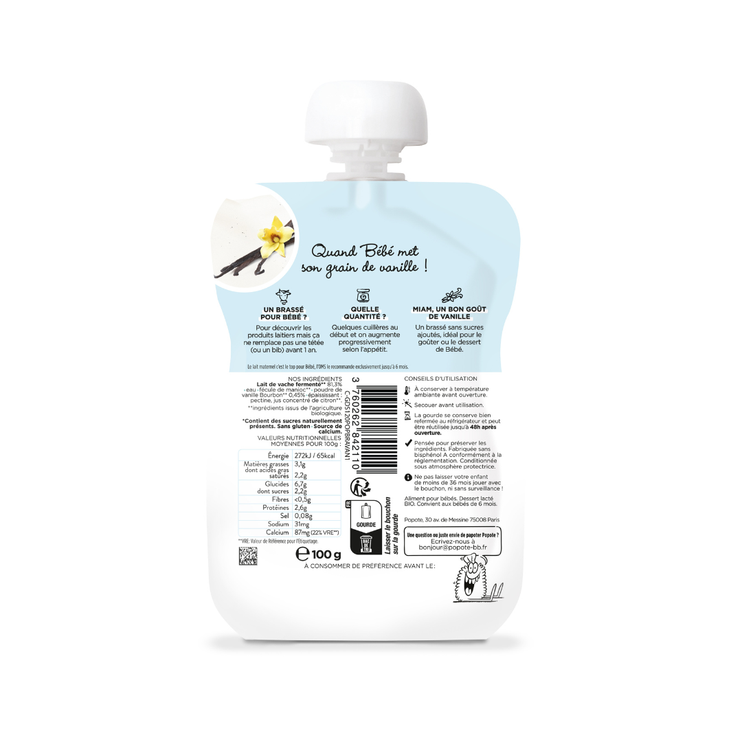 Popote - Quetschie Vanillejoghurt 100 g