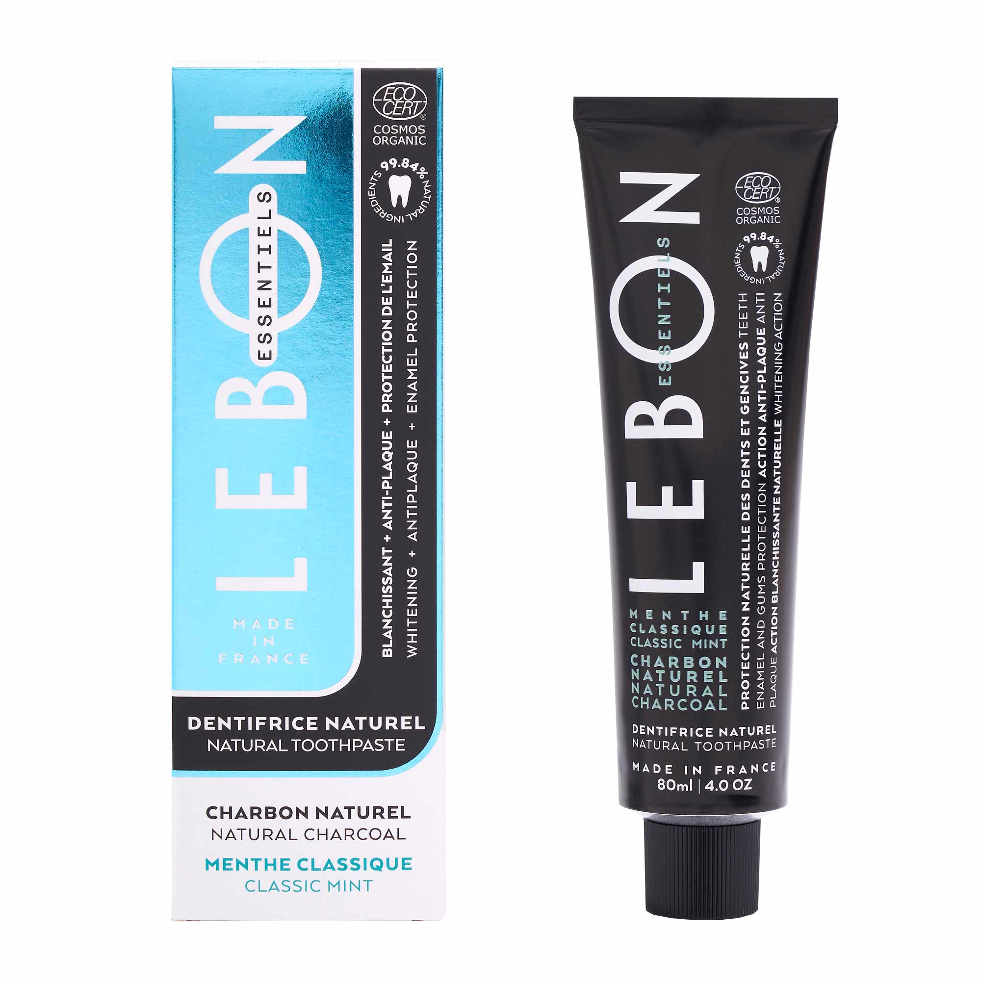 Lebon Essentiels - Bio Zahnpasta Minze &amp; Kohle 80 ml