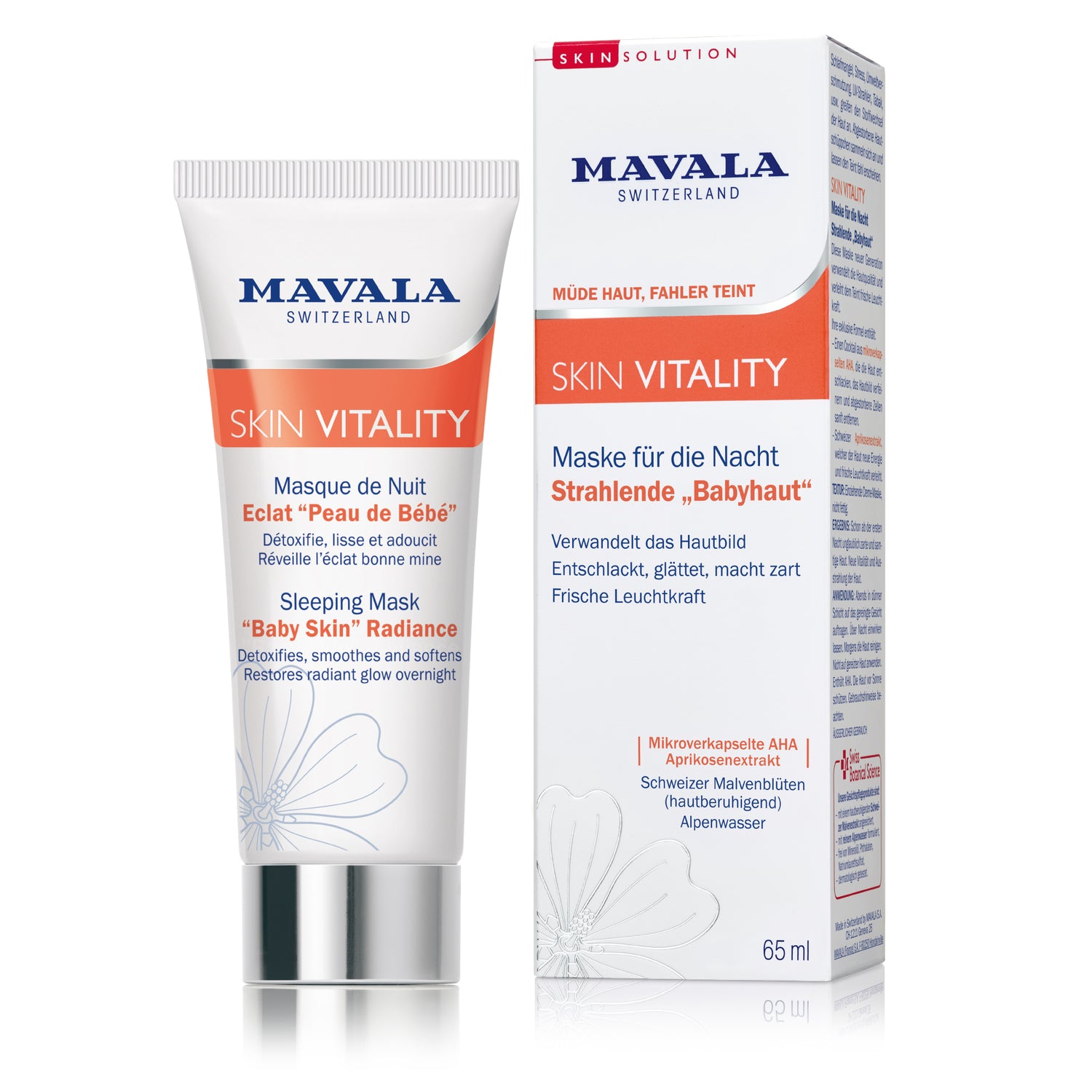 MAVALA - VITALITY Masque Nuit Eclat &quot;Peau de Bébé&quot;