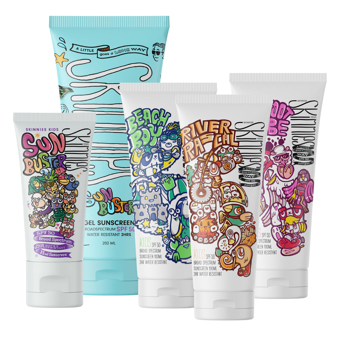 Skinnies Kids - Gel solaire révolutionnaire SPF50