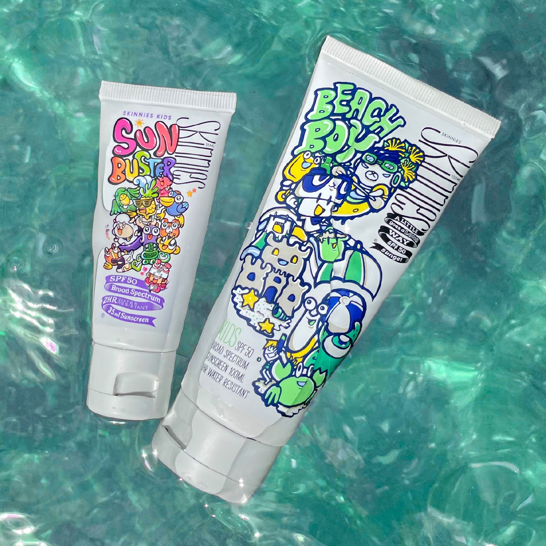 Skinnies Kids - Gel solaire révolutionnaire SPF50
